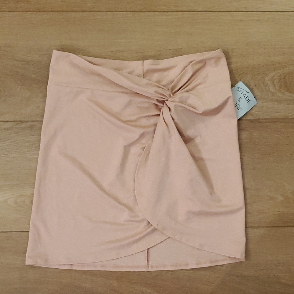 Shade & Shore Peach Mini Skirt